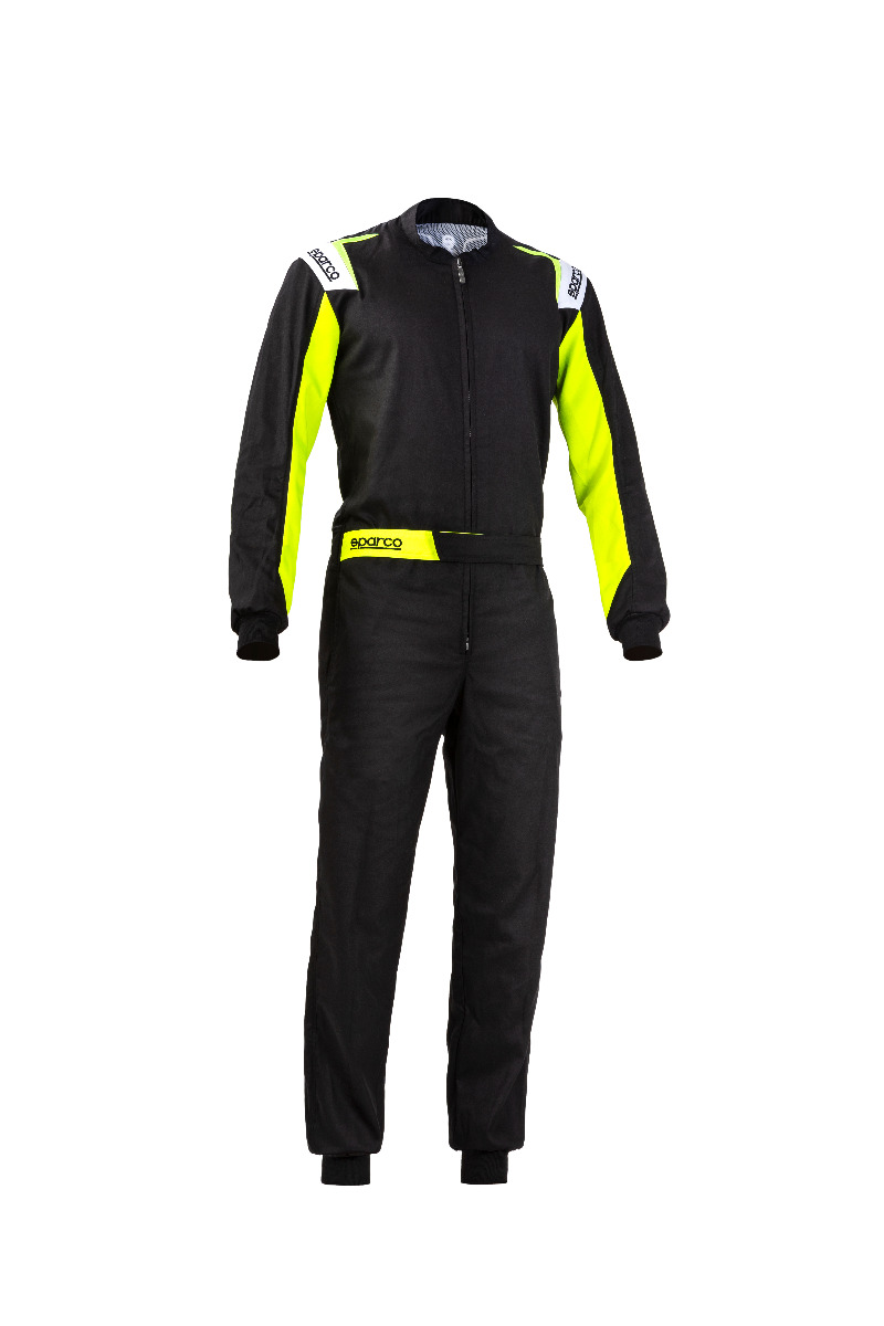 Sparco Rookie Overall Zwart/Neon Geel